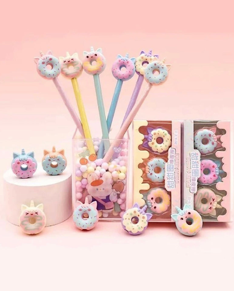 Donut Shaped Erasers - Babytoon