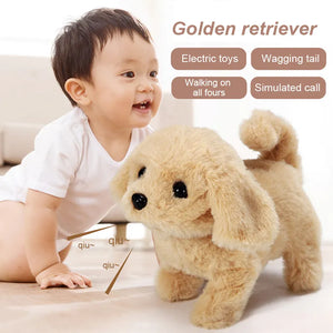 Cute Walking Puppy Plush Toy with Sounds & Movements