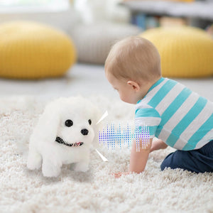 Cute Walking Puppy Plush Toy with Sounds & Movements