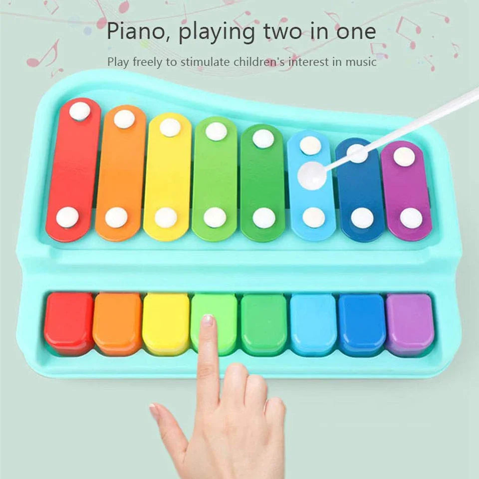 PIANO XYLOPHONE MUSICAL INSTRUMENTS TOY SET FOR KIDS 2 in 1 - Babytoon