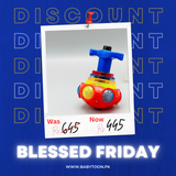 Colorful UFO Spinning Top (With music and flash light) - Babytoon
