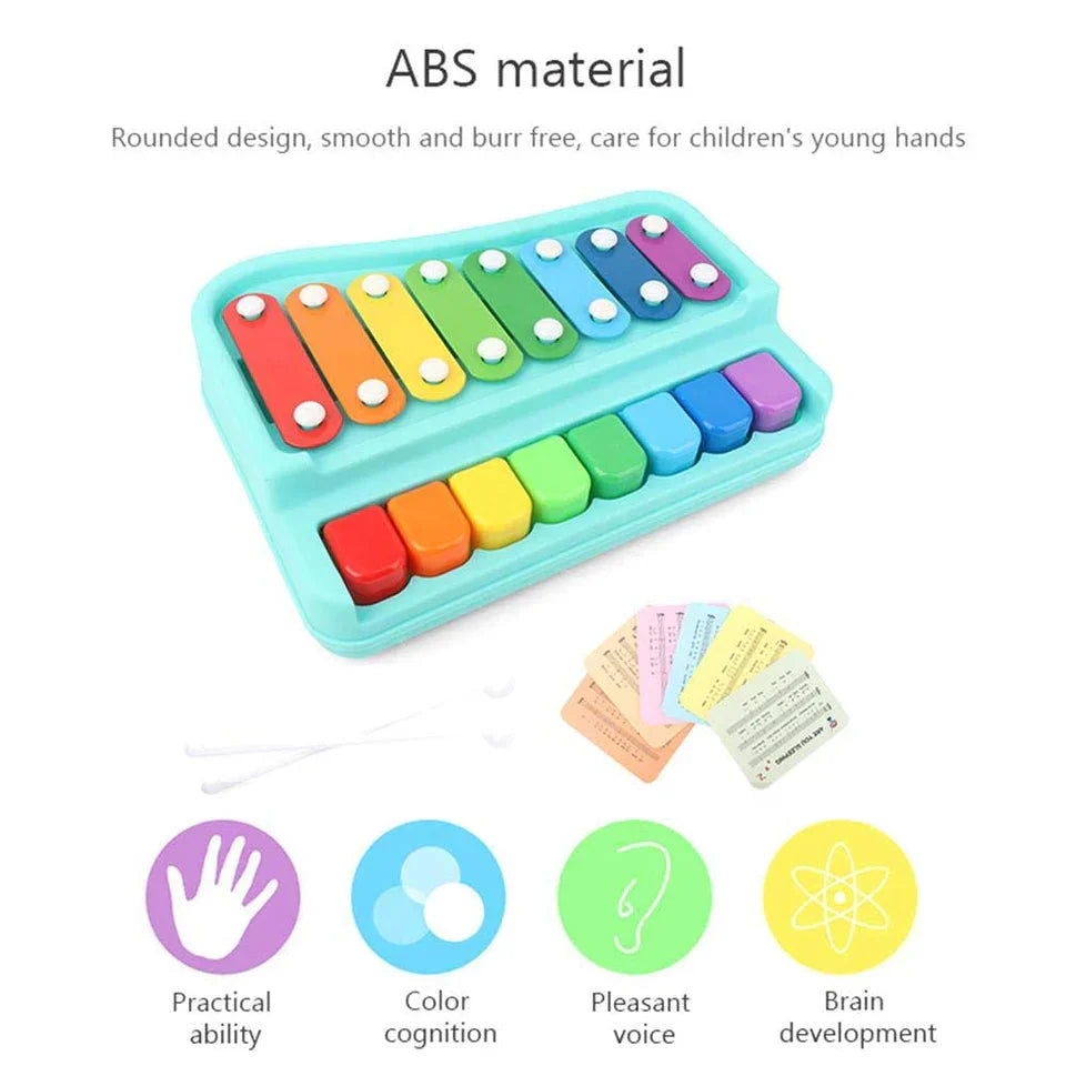 PIANO XYLOPHONE MUSICAL INSTRUMENTS TOY SET FOR KIDS 2 in 1 - Babytoon