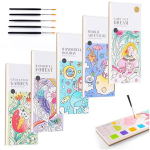 Portable watercolor painting book 10 Cards per Book