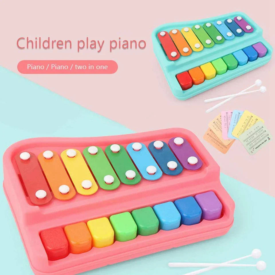PIANO XYLOPHONE MUSICAL INSTRUMENTS TOY SET FOR KIDS 2 in 1 - Babytoon