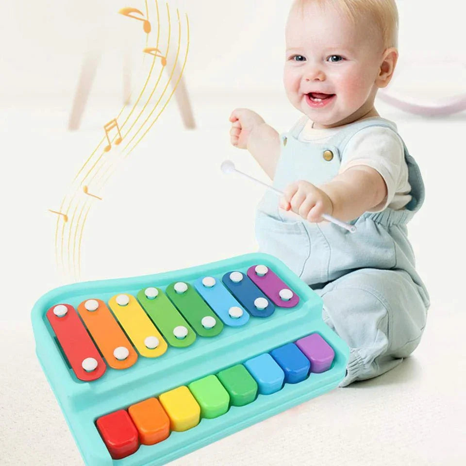 PIANO XYLOPHONE MUSICAL INSTRUMENTS TOY SET FOR KIDS 2 in 1 - Babytoon