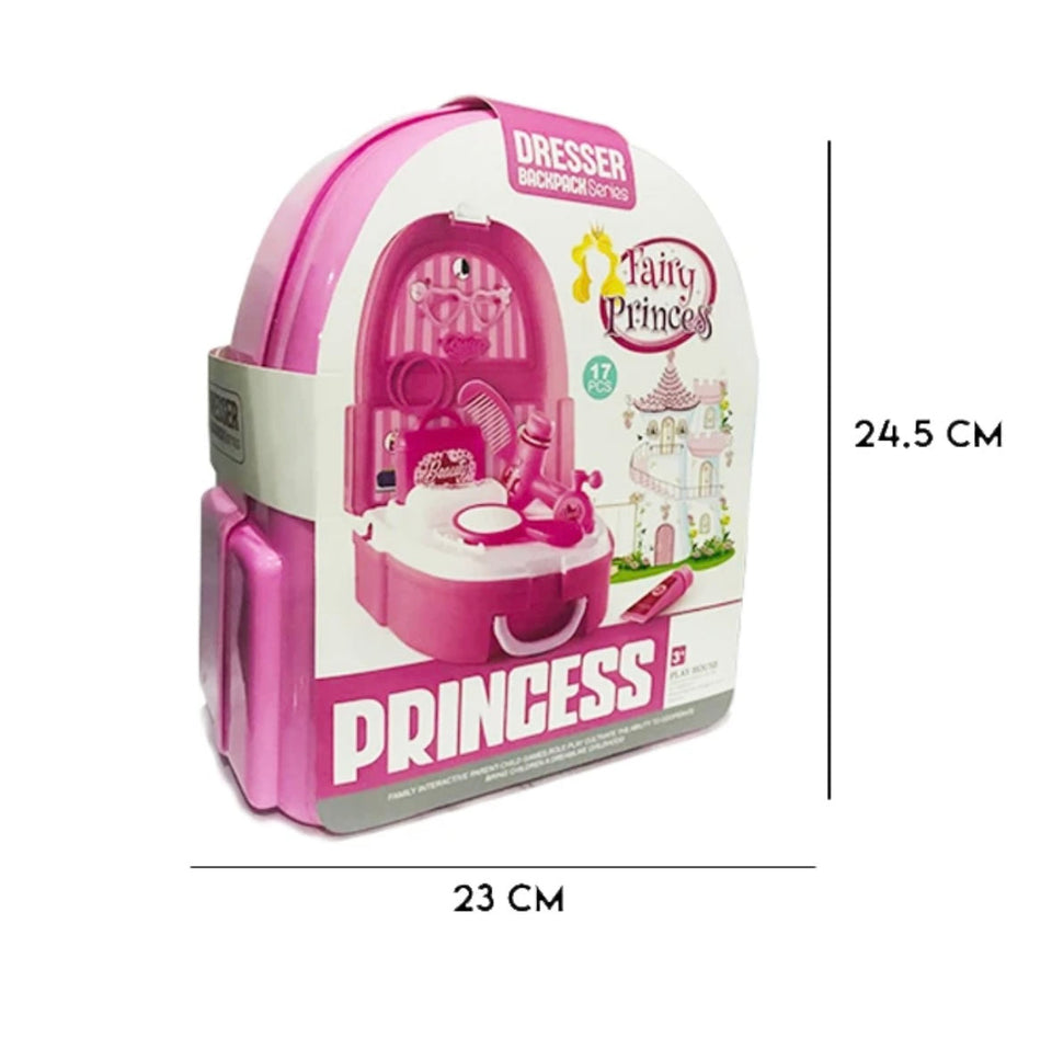 Fairy Dresser Backpack for Kids - 17 Pieces
Set - Beauty Play House - Babytoon