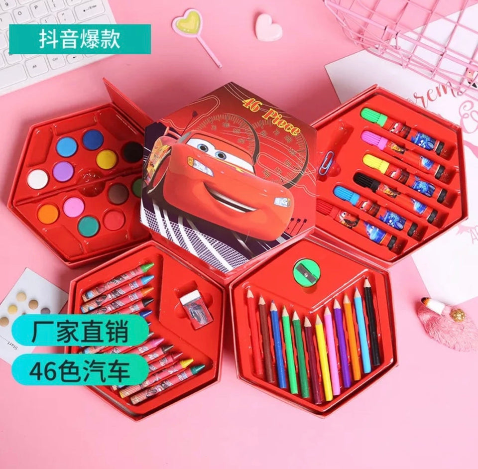 New Disney 46-piece set Children’s Painting Set Frozen Mickey Princess Watercolor Pen Combination Boys and Girls Birthday Gift School Supplies - Babytoon