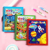 Magical Water Painting Book Toddler Early Education Toys Reusable Magic Drawing Coloring Book for Kids Children Montessori Toys