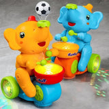 MUSICAL WALKING ELEPHANT DRUMMER TOY - Babytoon