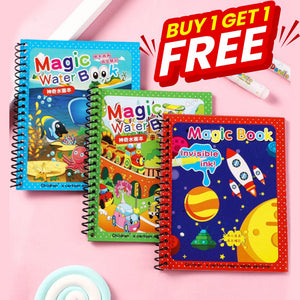 Magical Water Painting Book Toddler Early Education Toys Reusable Magic Drawing Coloring Book for Kids Children Montessori Toys - Babytoon