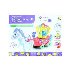 Kids musical toy horse carriage