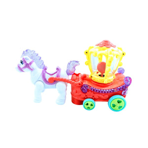 Kids musical toy horse carriage