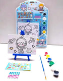 Small Painting kit with Paints, Brush and Stand, Canvas Painting Kit for Kids, Water Color Painting kit