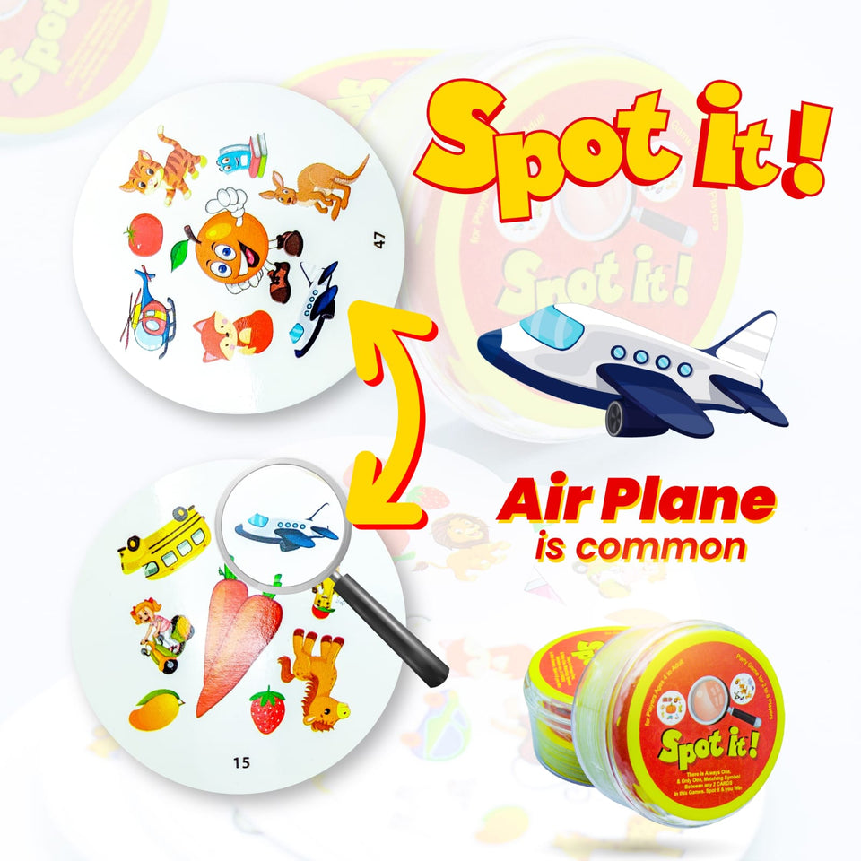 Spot It English Board Game Parent-child Game Intellectual Development Multiplayer Party Puzzle Game - Babytoon