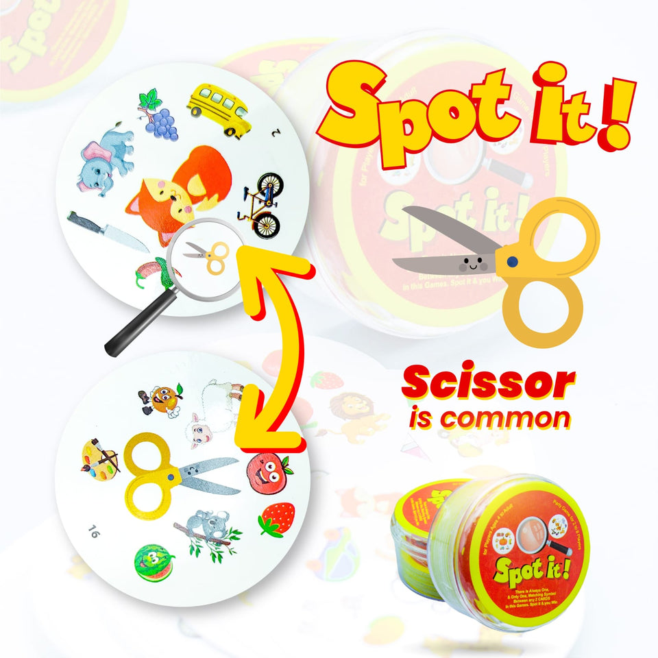 Spot It English Board Game Parent-child Game Intellectual Development Multiplayer Party Puzzle Game - Babytoon