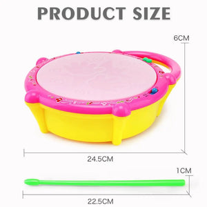 Mini Drum Music Instrument Rattle for Kid Flash Education Baby Girl Boy Toy Child Bed Bell Mobile Cot Newborn Toddler Stroller - Babytoon