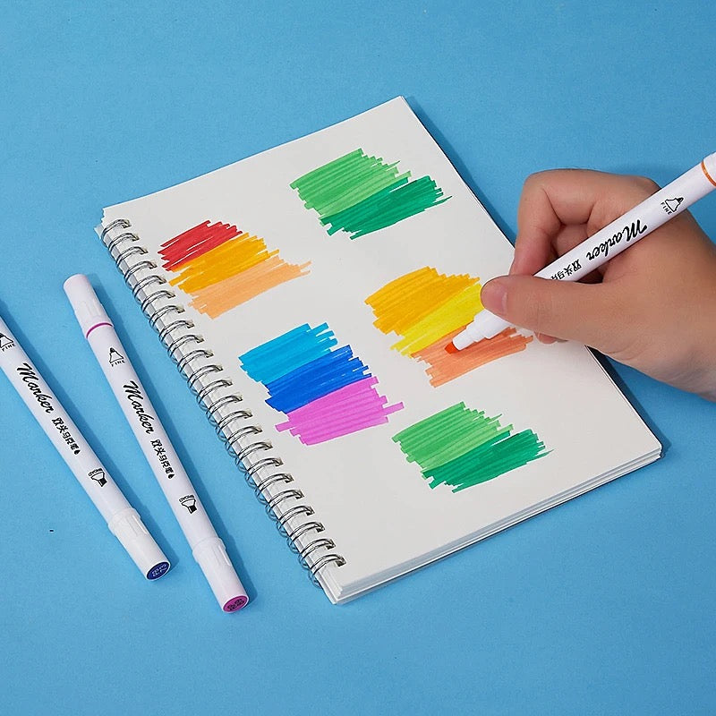 Sketch Manga Art Design Dual Tips
Alcohol Ink Quick Dry Marker Pen Set With Broad And Fine Tips 12 Colors - Babytoon
