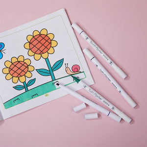 Sketch Manga Art Design Dual Tips
Alcohol Ink Quick Dry Marker Pen Set With Broad And Fine Tips 12 Colors - Babytoon