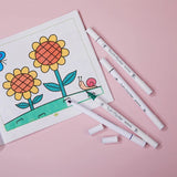 Sketch Manga Art Design Dual Tips
Alcohol Ink Quick Dry Marker Pen Set With Broad And Fine Tips 12 Colors - Babytoon