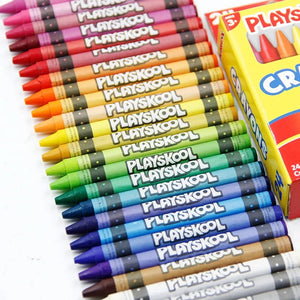 Pack of 36 Non-toxic Washable
Crayons Colors Crayons Set
Wax Crayon For Children Kids - Babytoon