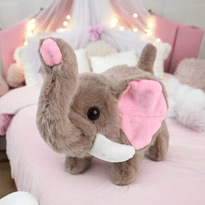 Cute Walking Elephant Plush Toy with Sounds & Movements