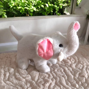 Cute Walking Elephant Plush Toy with Sounds & Movements