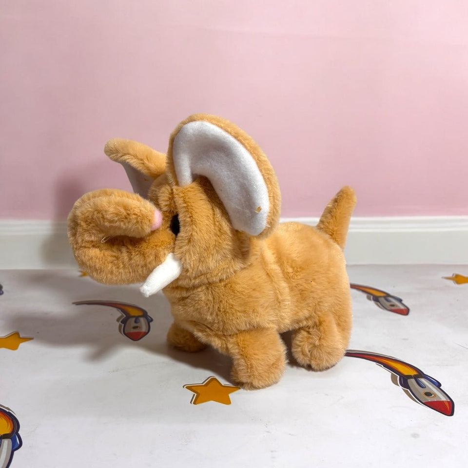 Cute Walking Elephant Plush Toy with Sounds & Movements