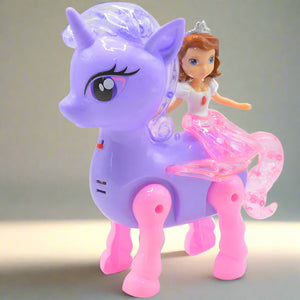 Cute Unicorn Princess Series Toy With Light And Music