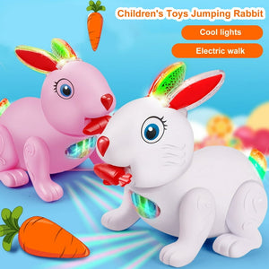 Rabbit Glowing Toy Electric Walking Dance Music Rabbit Toy