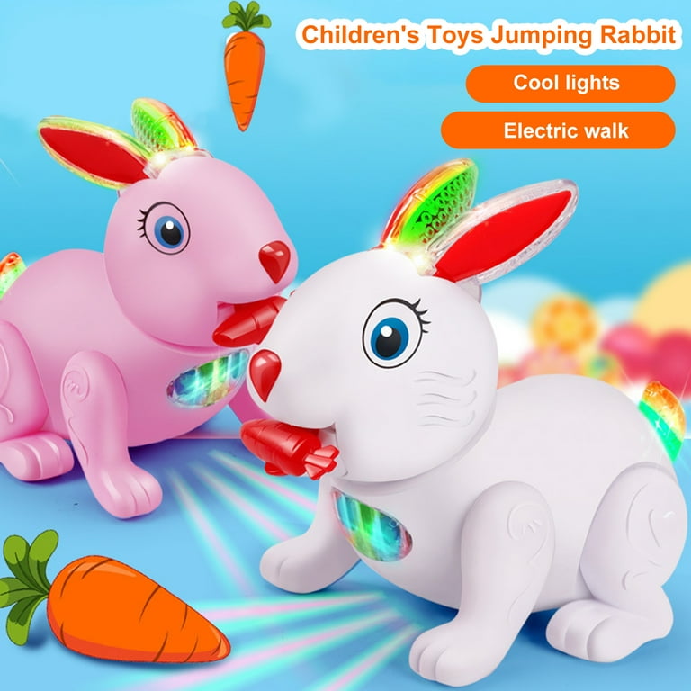 Rabbit Glowing Toy Electric Walking Dance Music Rabbit Toy