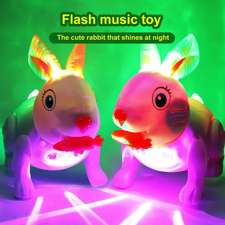 Rabbit Glowing Toy Electric Walking Dance Music Rabbit Toy