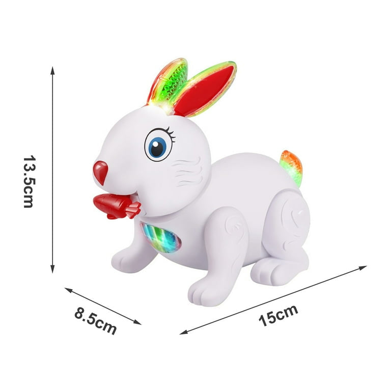 Rabbit Glowing Toy Electric Walking Dance Music Rabbit Toy