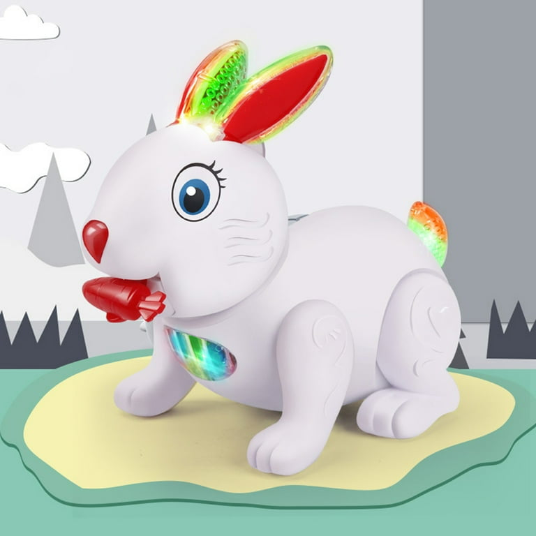 Rabbit Glowing Toy Electric Walking Dance Music Rabbit Toy