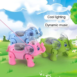 Elephant Toy Ground Walking & Musical Sound