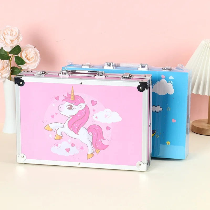 Children's Stationery Color Pen Gift Box 145 Pieces Of Double-Layer Painting Set Brush Watercolor Pen Color School Season - Babytoon