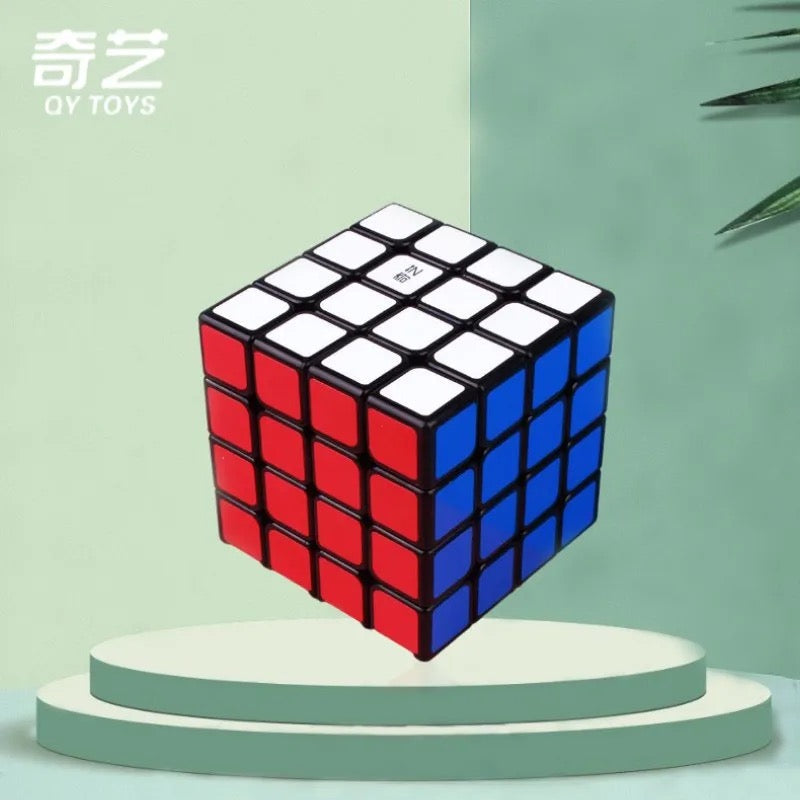 4x4 Stickerless Black Magic Cube Speed Puzzle - Babytoon