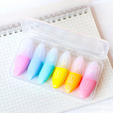 Mini Graffiti Eye Shaped Highlighter 6 Pcs - Babytoon