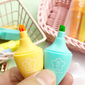 Mini Graffiti Eye Shaped Highlighter 6 Pcs - Babytoon