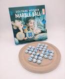Solitaire Wooden Game with Marbles - Babytoon