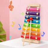 Colorful 8 Tones Hand Knock Musical Instrument Xylophone - Babytoon