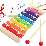 Colorful 8 Tones Hand Knock Musical Instrument Xylophone - Babytoon