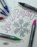 Outline Marker Set, Magic Shimmer Markers Pens Set for Kids, Outline Markers Self-outline Metallic Markers (8 PCS) - Babytoon