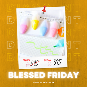 Mini Graffiti Eye Shaped Highlighter 6 Pcs - Babytoon