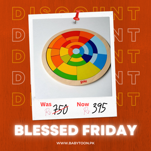 Wooden Circle Puzzle – Bricks Game (size 5×5 Inch) Wooden + Acrylic Material - Babytoon