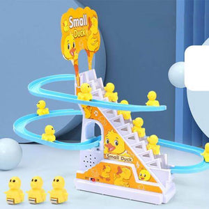 Small Duck Climbing Stairs Toy For Kids (7Ducks)