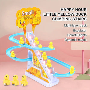 Small Duck Climbing Stairs Toy For Kids (7Ducks)