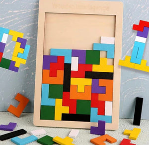 Wooden Puzzle Cubes Children’s Early Education Educational Fun Cognitive Games Early Childhood Development Intellectual Toys - Babytoon