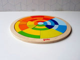Wooden Circle Puzzle – Bricks Game (size 5×5 Inch) Wooden + Acrylic Material - Babytoon