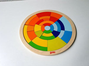 Wooden Circle Puzzle – Bricks Game (size 5×5 Inch) Wooden + Acrylic Material - Babytoon