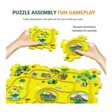 5PCS Puzzle Track Car Play Set / Diy Building Block Train Rail Car Toy Puzzle Race Track (random Design ) - Babytoon